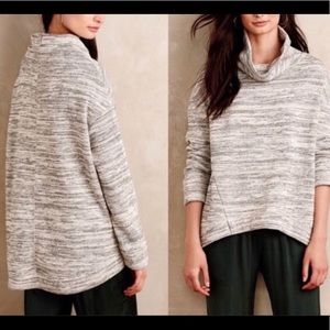 Anthropologie Gray Cowl Neck Sweatshirt